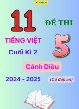 11 Đề thi Tiếng Việt lớp 5 cuối kì 2 sách Cánh Diều năm 2024-2025 (Có đáp án chi tiết)